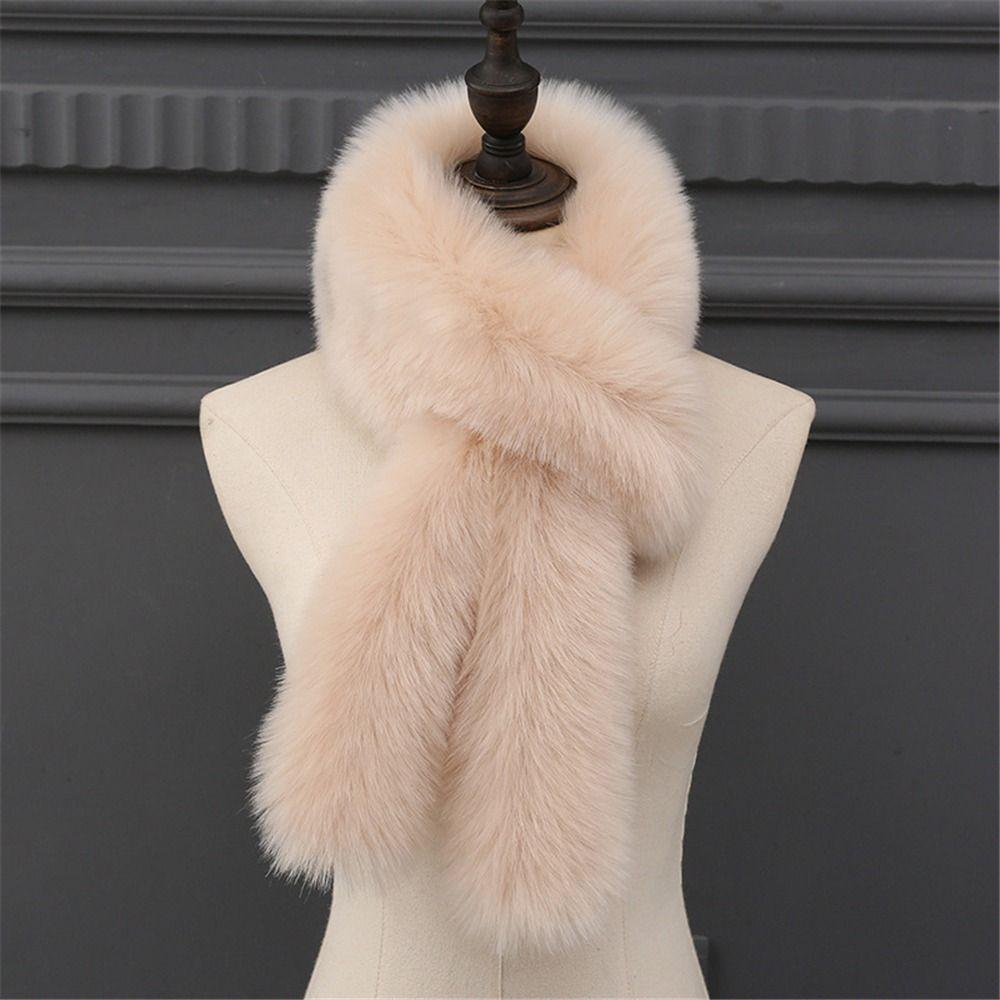 Warm Women's Collar Scarf Faux Fur Fur Collar Scarf Wrap Korean Neck Warmers