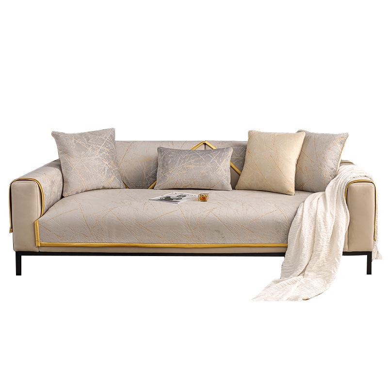 New Sofa Cushion Light Luxury Wind Non-Slip Universal Sofa Cover Seat Cushion For All Seasons, Winter Full Cover Cloth Cushion