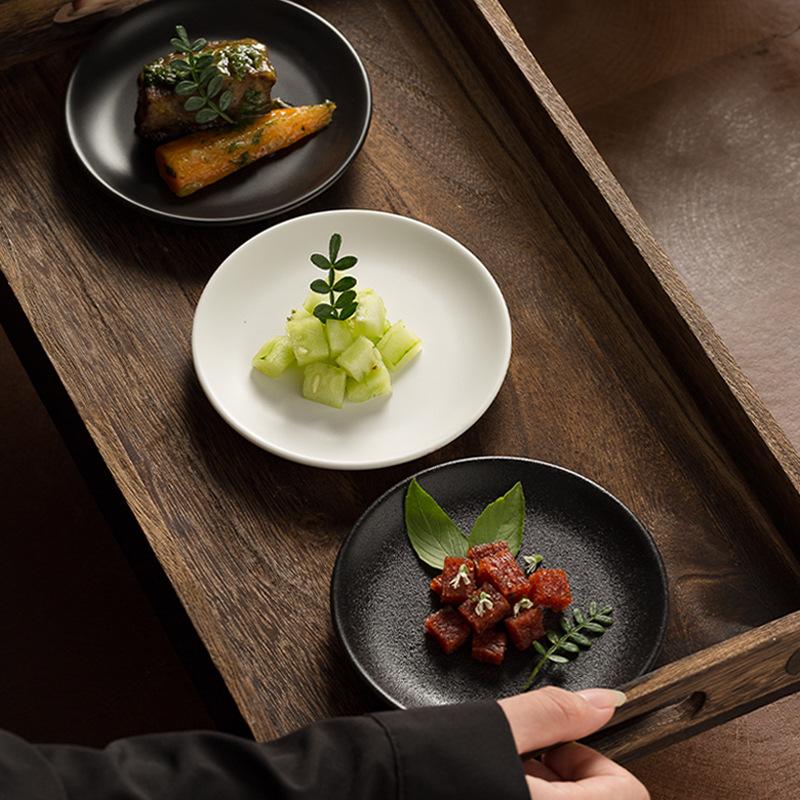 Japanese Round Spitting Bone Plate, Hot Pot, Barbecue, Dipping Dish, Snack Dish, Household Dining Table, Garbage Plate, Restaurant Dessert Plate