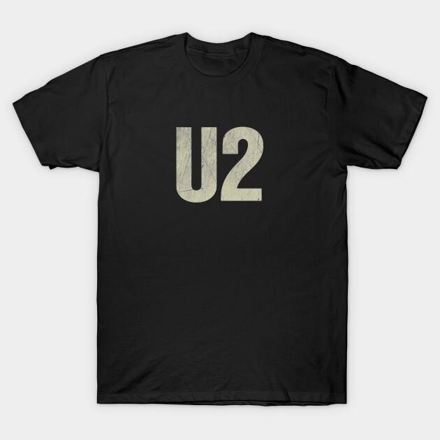 

U2 Vintage T-Shirt Short Sleeve All Sizes S to 5 XL Unisex T-Shirt XXXXL