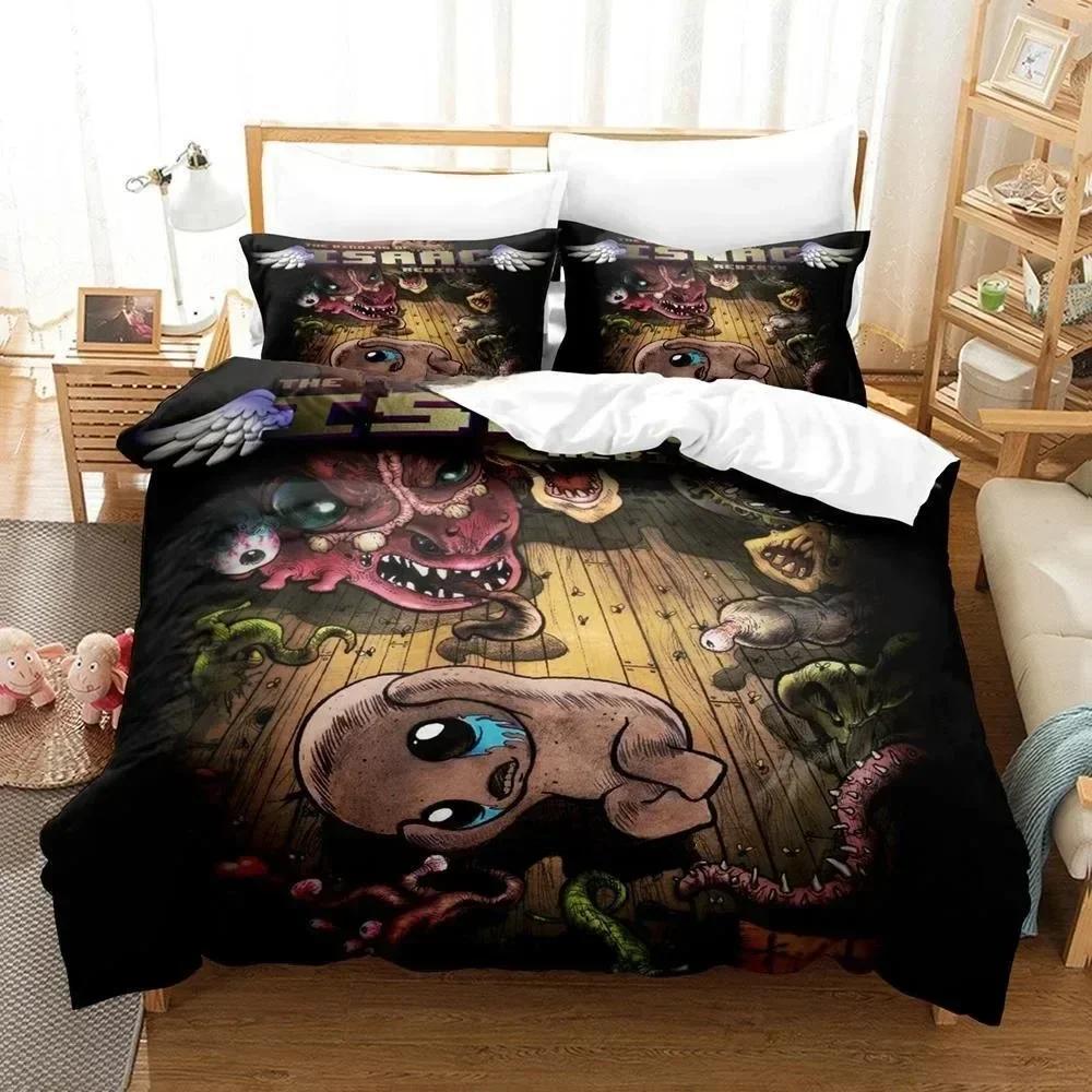 Hra s 3D tiskem The Binding of Isaac Povlečení Jednolůžková souprava s manželskou postelí velikosti Queen Souprava přikrývek do ložnice pro dospělé