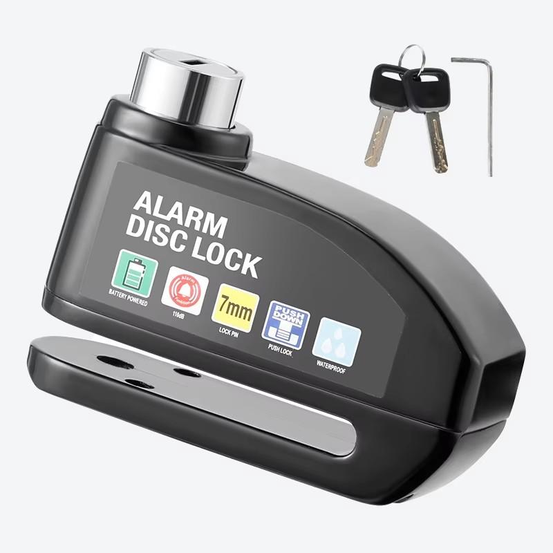 Blocare Alarmă Motocicletă Blocare Disc Bicicletă Avertizare 130DB Securitate Aliaj Antifurt Impermeabil Disc Frână Padlock Blocare Disc Frână