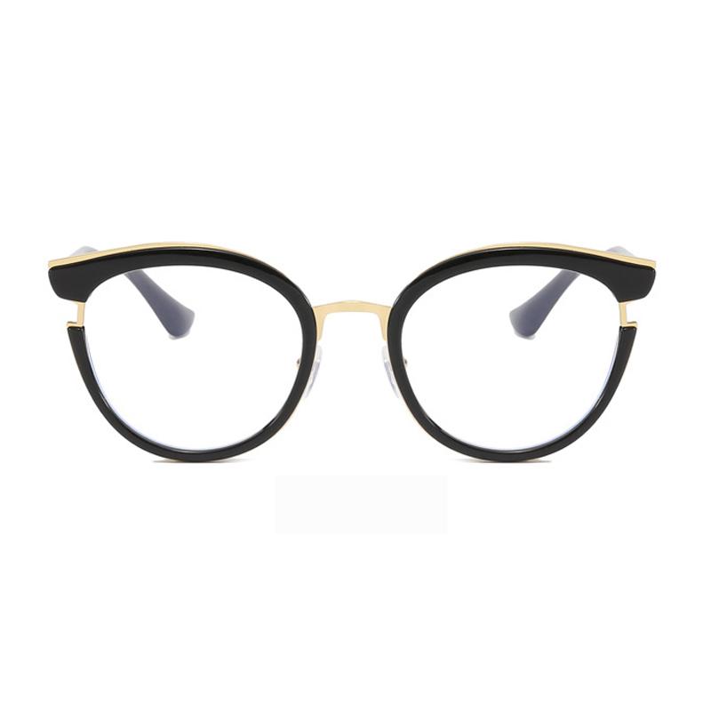 SHAUNA Retro Runde Frauen Frühling Scharnier Gläser Rahmen Mode Klar Anti Blau Licht Brillen Männer Cat Eye Optische Leopard Rahmen