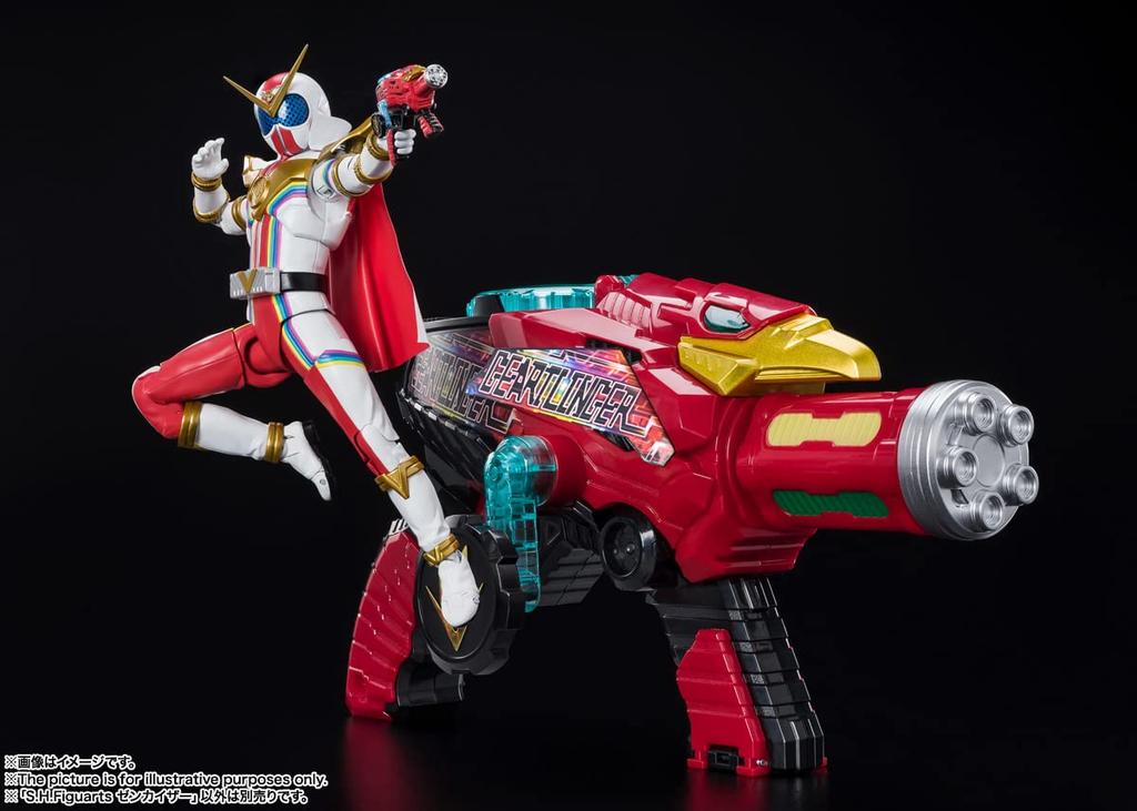 TAMASHII NATIONS Kikai Sentai Zenkaiger Zenkaiser pohyblivá malovaná figurka o velikosti přibližně 145 mm, SHFiguarts PVC/ABS