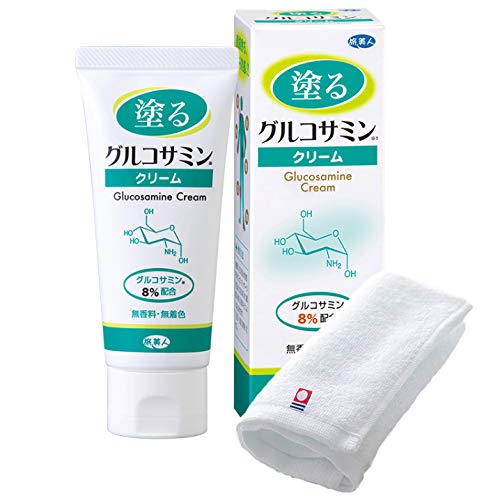 

Azuma Shoji [Price: Same as above, Includes Imabari Towel] Glucosamine Topical Cream 60g (1 Bottle) / Travel Beauty, Contains 8% Glucosamine