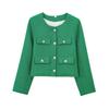 ZA Women's European & American Style Textured Shoulder Pad Jacket + Skirt/Pants Set