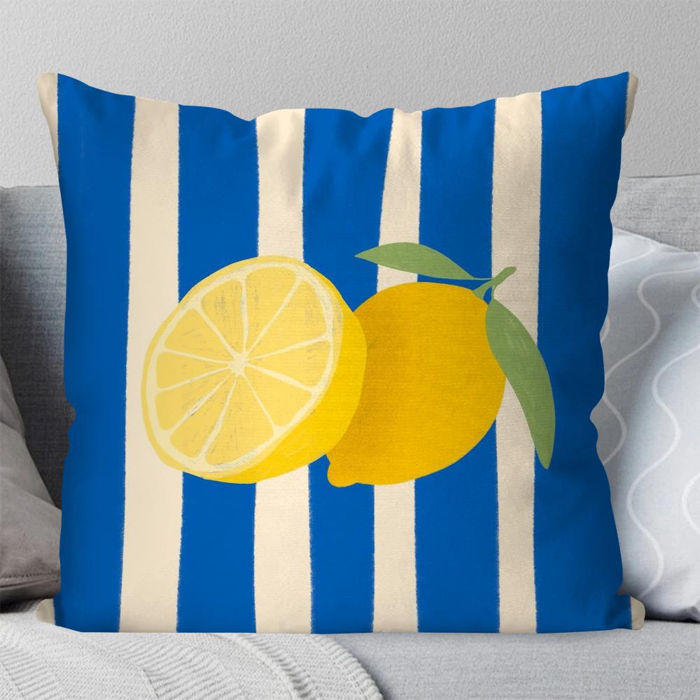 Lemon pillowcase cushion car living room home decoration square pillow bedroom 1PC sofa leisure and comfort