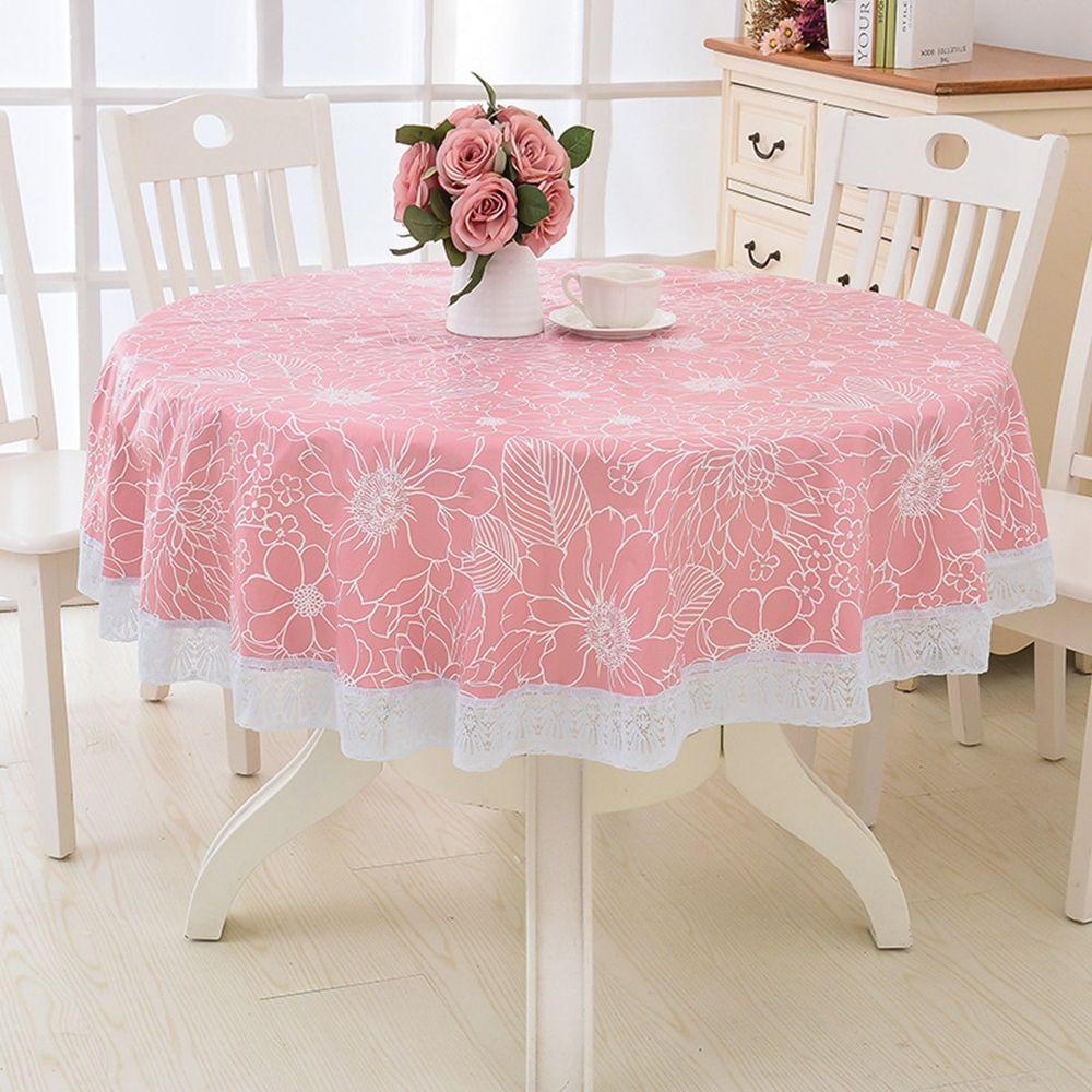 Wipeable Oilproof Round Dining Table Kitchen  Tablecloth Table  Cover Table Cloth Home  Decor