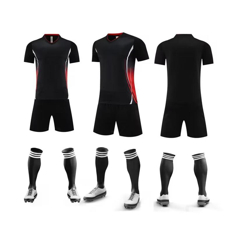 One training jersey, children's printed competition jersey, cross-border short-sleeved football jersey set, male and female adults