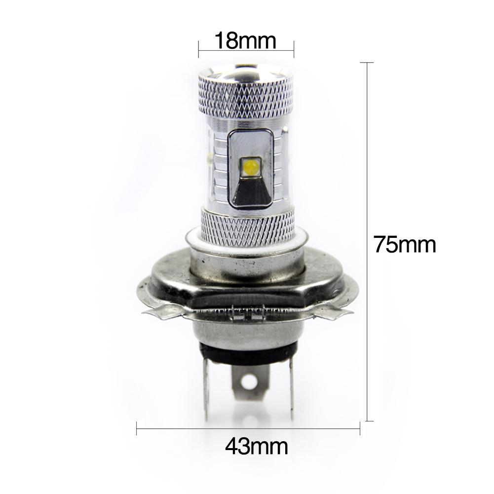 1pc DC 12V 30W LED H4 9003 Bulb Replacement Withe with High/Low Beam
