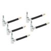 5pcs 10cm Tire Inflator Hose Fast Inflation Leak Free Air Pump Hose Adapter for Car Bike Motorcycle