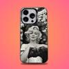Custodia Telefono 80S M-Marilyn M-Monroe Per iPhone 16,15,14,13,12,11,Mini,Pro,E,SE4,XS,MAX Cover Nero Candy Opaco