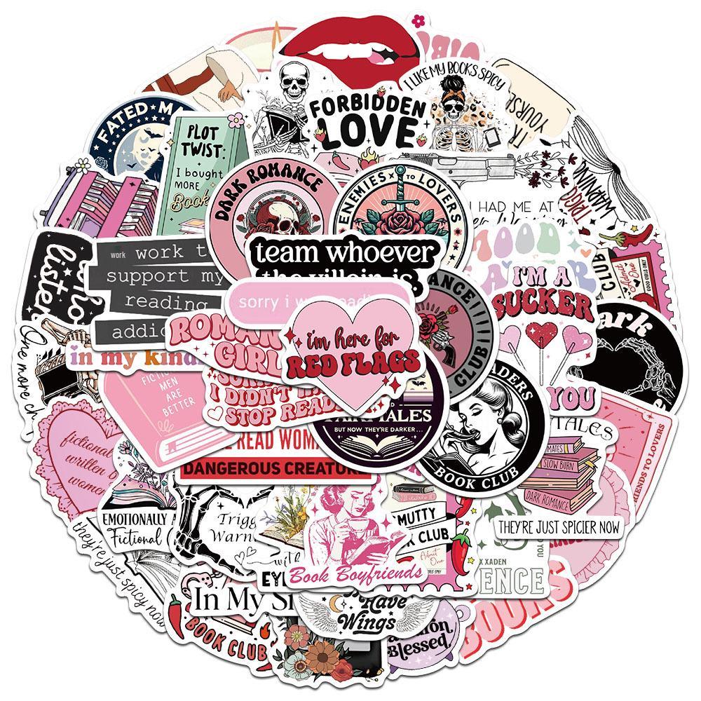 Creative Romantic Reading Stickers: 50/150 Sheets - Simple, Personal DIY Journal & Phone Case Decals