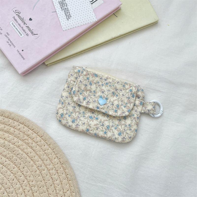 Corduroy Card Holder, Coin Storage Bag, Women's Wallet, Zipper Card Holder, Bank Card Card Pouch