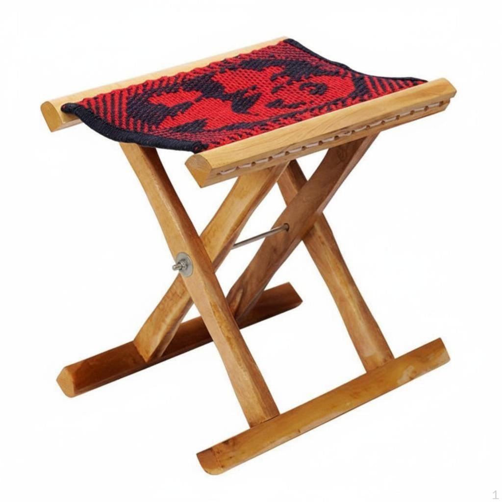 CrossLegged Camp Seat Foldable Folding Stool Lightweight Portable Furniture for Fishermen, Outdoor
