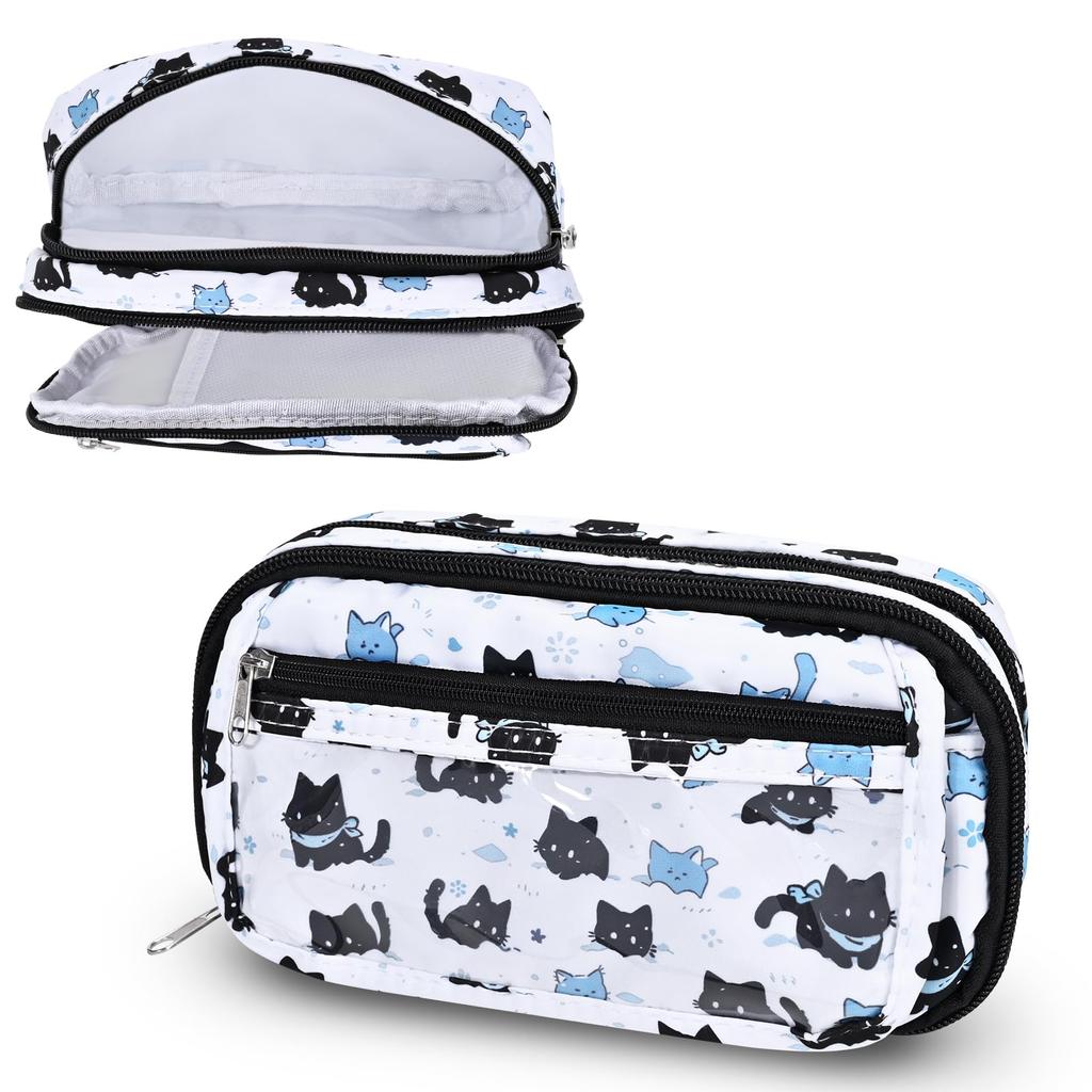 Newseego Large Capacity Pencil Stylish Zipper Pen Pouch with Powerful Organization and Storage Gadget Storage Stylish Business For Elementary School