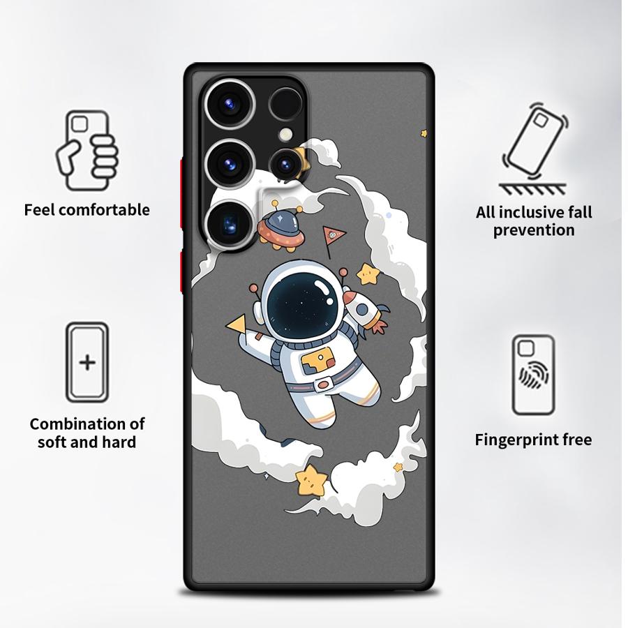 Funda Back Phone Cover Case for Samsung Galaxy S26 S23 FE S21 Note 20 Ultra 10+ S25 Ultra S24 Plus S20 FE S22 Cute Cartoon