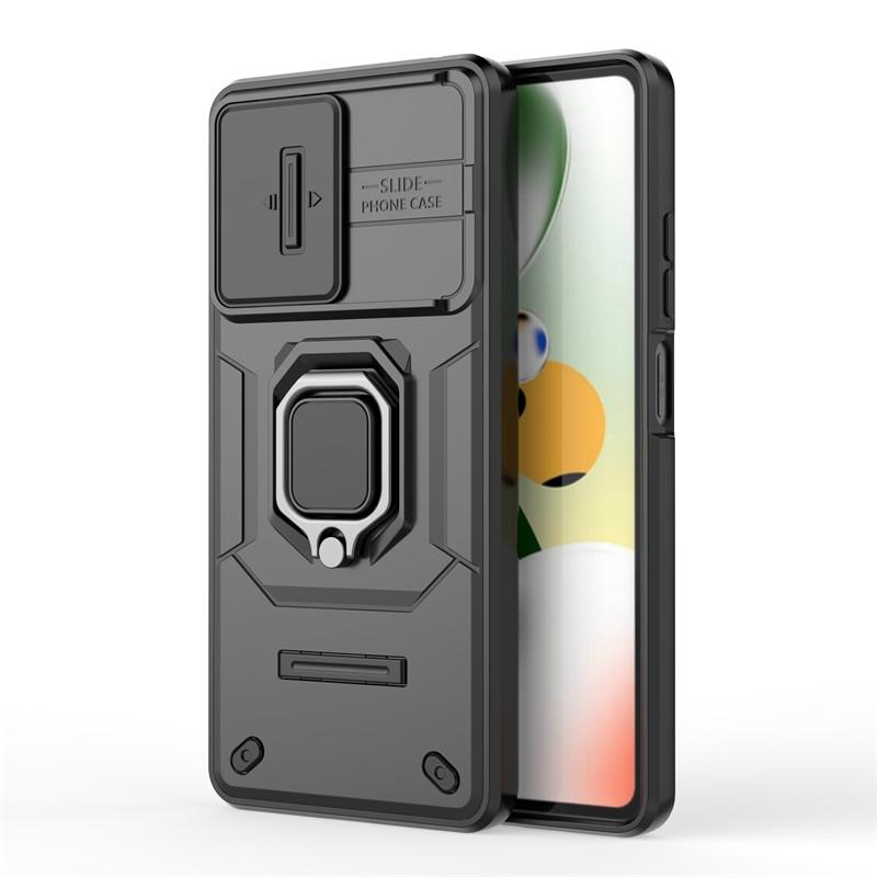 For Xiaomi Redmi Note 12 Pro Case Slide Camera Phone Case Xiaomi Redmi Note 12 Pro Plus 5G Shockproof Armor PC TPU Back Cover