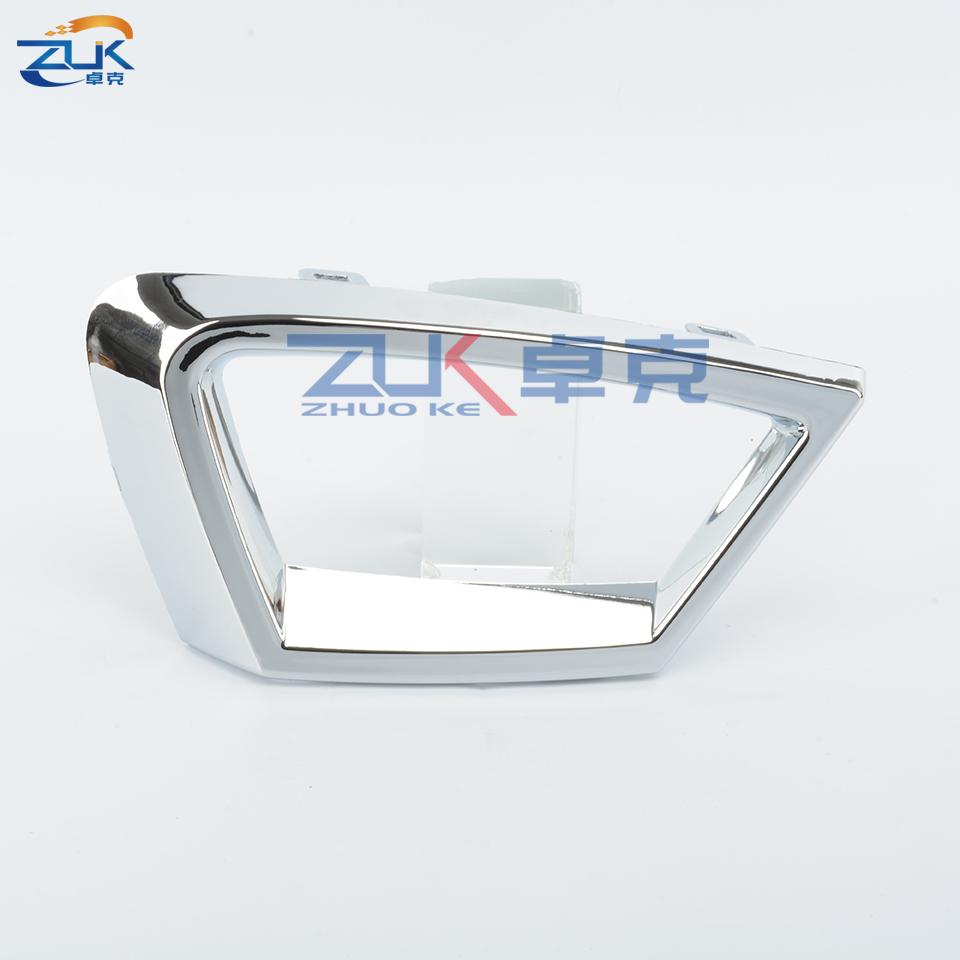 ZUK Främre Bumper Nedre Grill Dekorpanel Silver Kromad För Ford För Fiesta 2009-2012 Halvkombi Luftintagsgrill Dekor