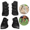 1Set PU Horse Legguard Leg Protector Thickened Leggings with Soft Lining Suppliesblack XL