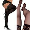 Women Over Knee Lace Stockings Plus Size 5XL 1 Pair Black White