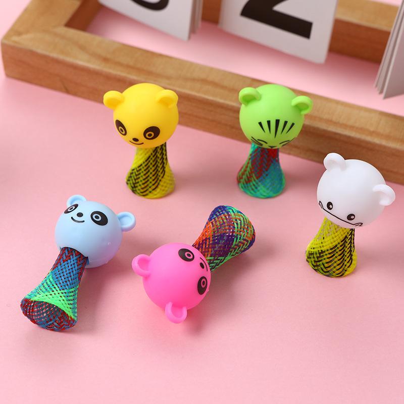 10/20Pcs Cartoon Mini Animal Jumping Doll Games Toys for Kids Birthday Party Favors Goodie Bag Piniata Fillers Baby Shower Gift