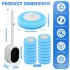 New Toilet Brush Disposable Replacement Head Cleaning Kit Wall Mounted Toilet Bowl Brush Long Handle Home Wc Accessories Tool