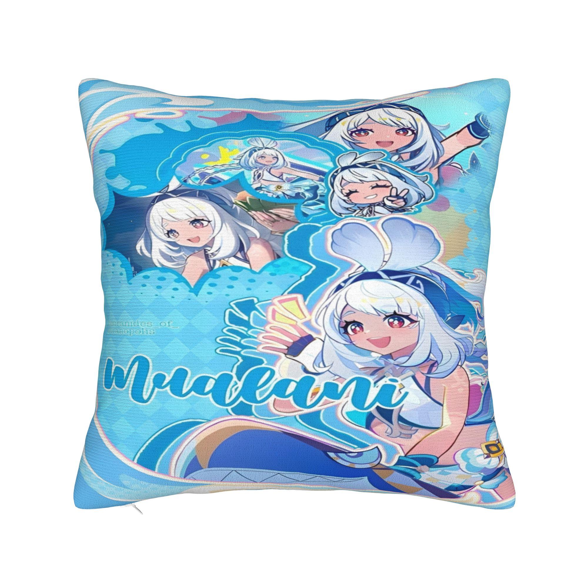 

genshin impact game Printing Pillowcase Cushion Cover Throw Pillow Cover Soft and Sweet Chair Decoration Square Multiple Sizes 12x12in 30X30cm