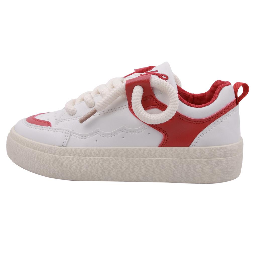 2024 Spring New Sneaker Student White Shoes Female Breathable Thick Sole Flat Shoes Women
