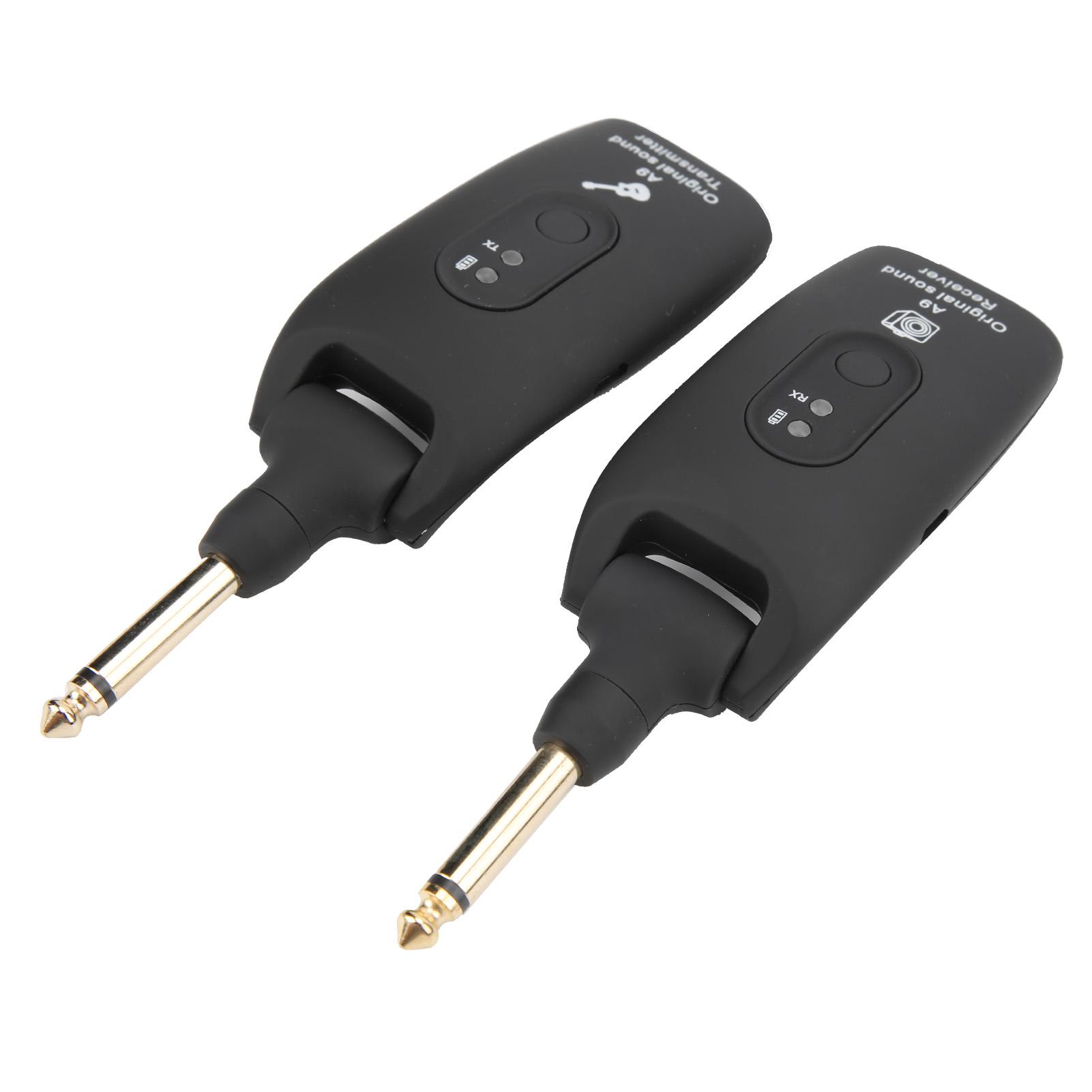 

Гитарный передатчик приемник беспроводная система A9 2.4GHz USB кабель музыкальные инструменты аксессуары черный