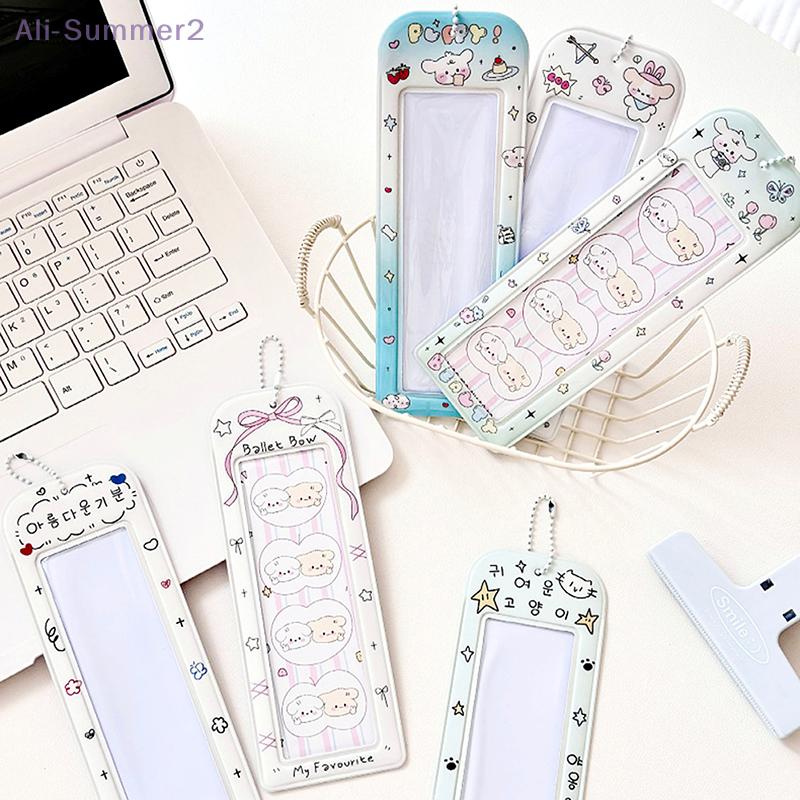 PVC Photo Booth Frames Cartoon Photo Booth Album For 2x6 Inch Photo Strips Wedding Album Bag Pendant School Stationery