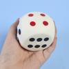 2.56" Squishies Dice Kawaii Soft Slow Rising Large 6-Sided Dice with Dots Stress Relief Kids Toys Collection Decorative Props