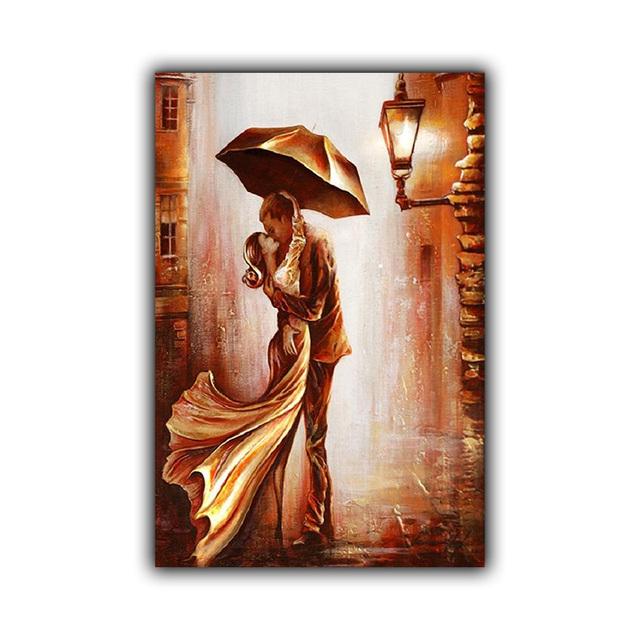 Mode retro kunst abstrakte figur leinwand malerei büro wand kunst romantische paar poster wohnzimmer hause dekoration wandbild Kein Rahmen