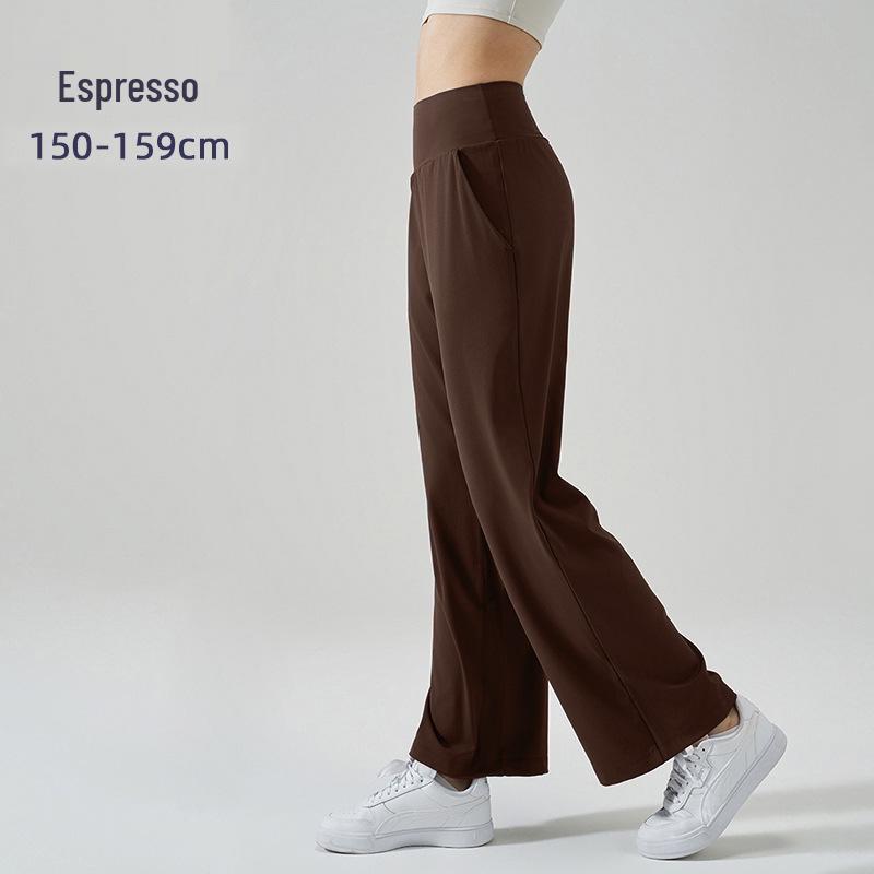 NS Women's High-Waist Wide-Leg Yoga Pants - Breathable, Casual, and Elegant Drape Design