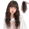 Brightlara Bangs Wig, Partial Wig, Natural Long Wavy Perm Curl for Women, p257-CR
