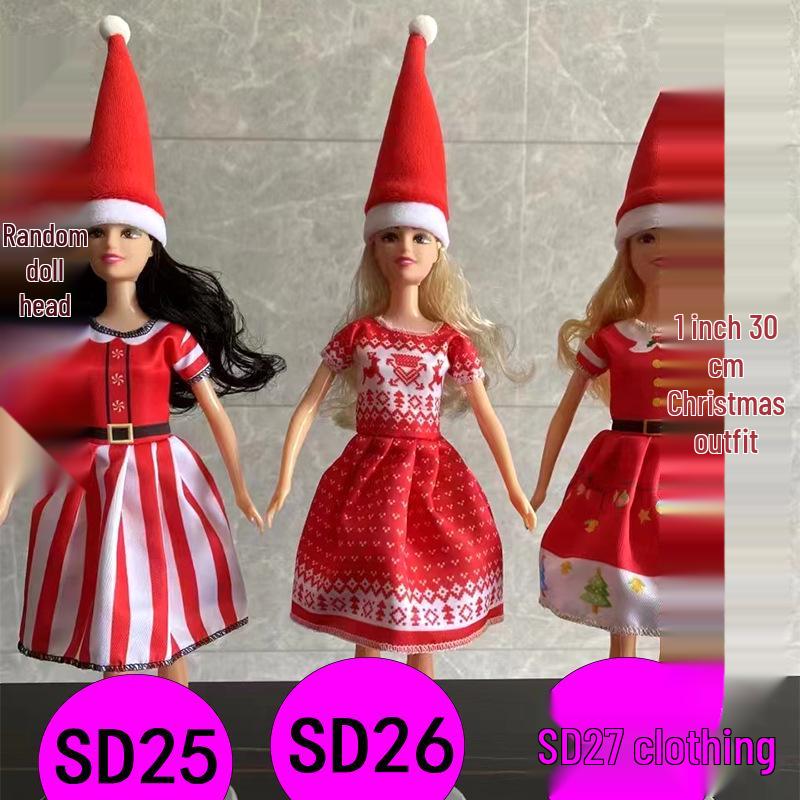 Christmas Doll Clothes Set for BJD and Reborn Dolls - Limited Edition Fashion for Children