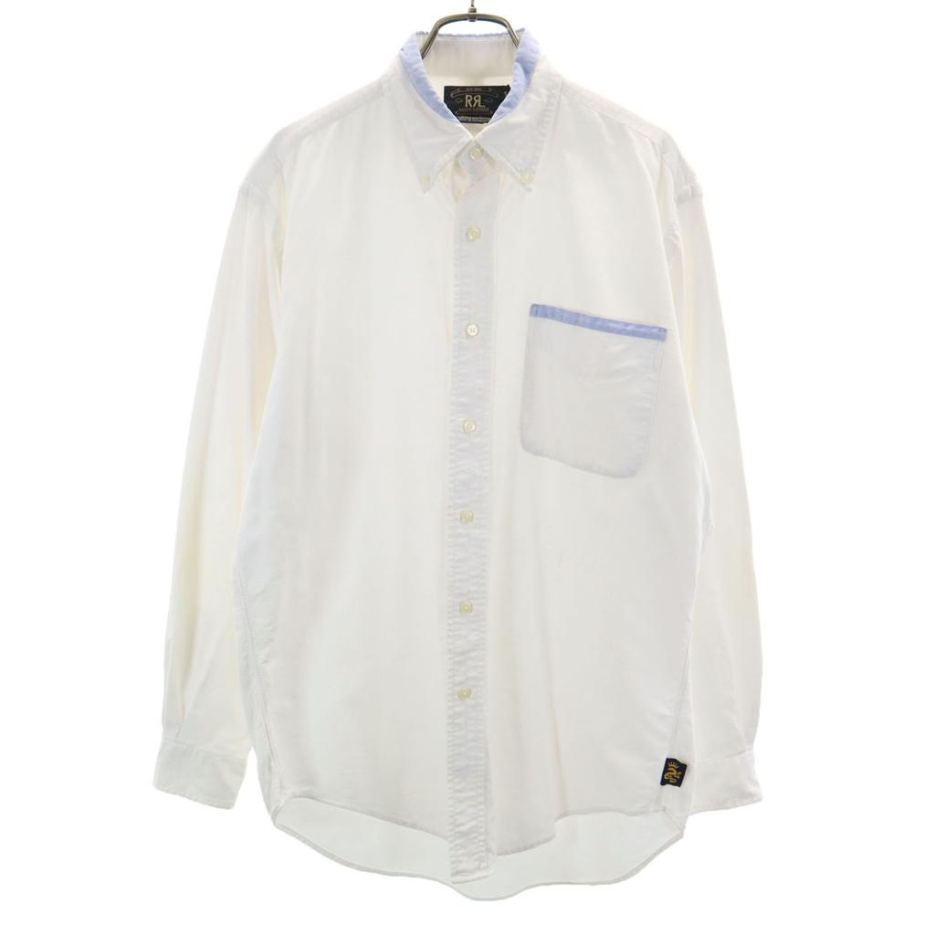 RRL 90s Old initial tag red 3 stars Long sleeve Button down shirt S white Men's Used