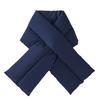 Winter warm cross scarf women's thickened scarf men's outdoor cold-proof fashion solid color windproof down scarf