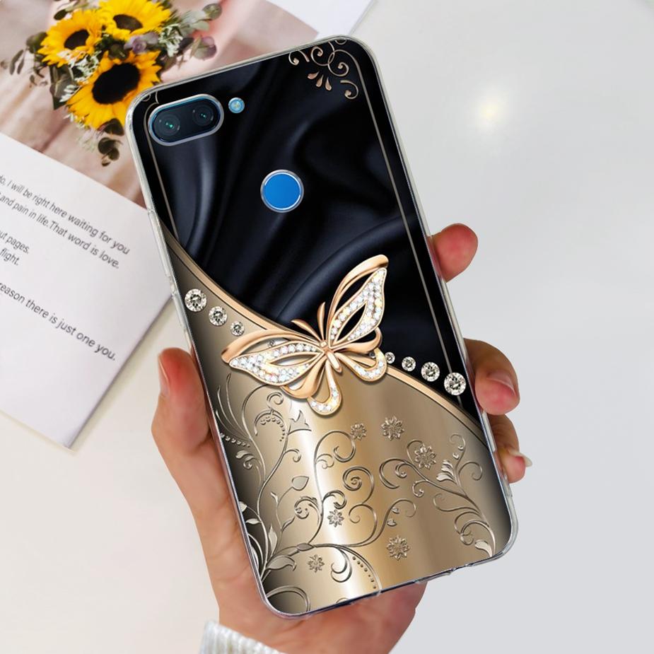 For Xiaomi Mi 8 Lite Case Cute Painted Cover Clear Silicone Phone Case For Xiaomi Mi 8 Lite 8Lite Back Cover 6.26'' Fundas Coque