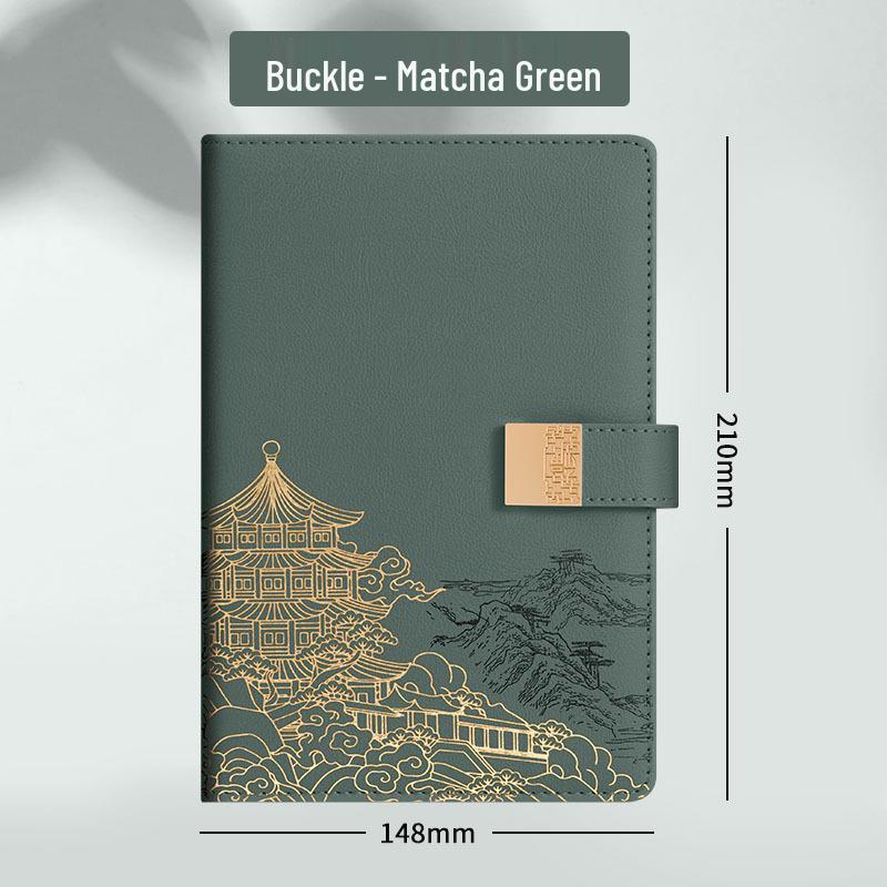 A5 Custom Business Notebook, Chinese National Style, Retro Sheepskin, Ideal for Meetings and Office Notes