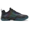 Li Ning Sonic Boom 1.0 Amorti Dégradé Antidérapant Résistant à l'Abrasion Basse Tige Chaussures de Badminton Homme Noir Bleu AYZN009-16