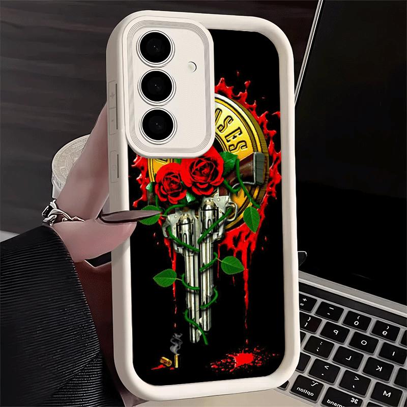 Phone Case for Samsung Galaxy S26 S25 Ultra S24 FE Band G-Guns N R-Roses Shell S23 Plus S22 + S21 S20 5G Soft Silicone Funda