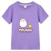 Sommarkläder för barn Flick T-shirt Molang och Piupiu T-shirts Söt kanintryck Barnkläder Pojkar Grafisk t-shirt 100%bomull Topp