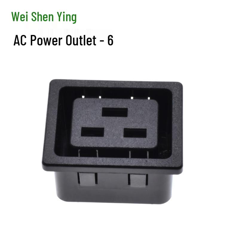 Certified 16A High-Power C19 AC Server Power Socket, Male Connector