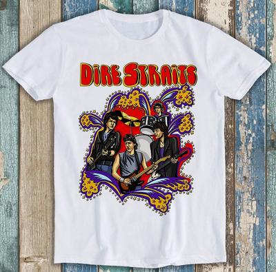 Dire Straits Musica Punk Rock Retro Divertente Meme Regalo T-shirt M1250