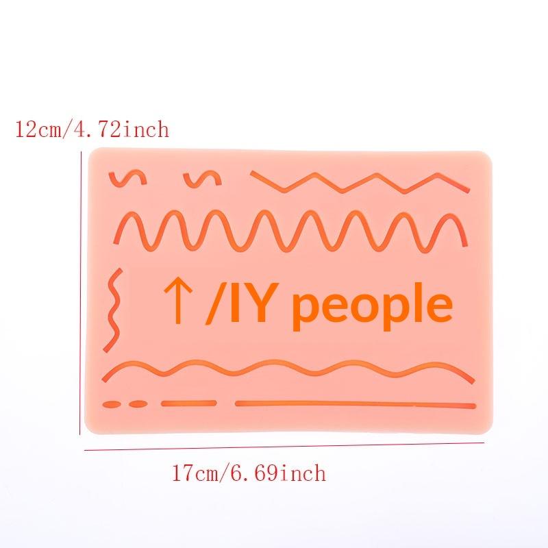 New New Skin Suture Model Wound Silicone Suture Pad Y Traumatic Suturing Training Pad Reusable Silicone Suture Practice Mat