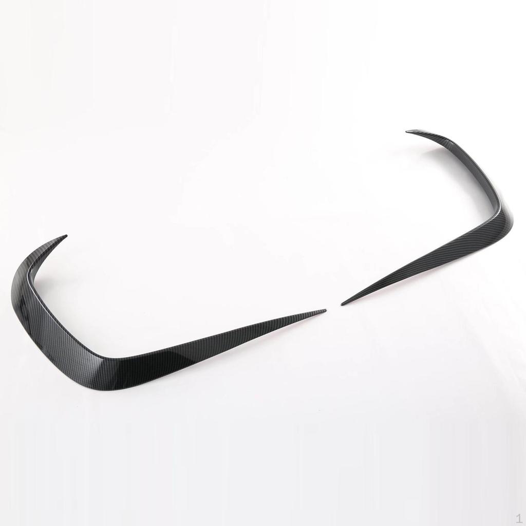 2Pieces Car Front Bumper Trim Left Right External Decoration Replacement