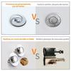 Bouchon pop-up universel lavabo/baignoire 34–38 mm, filtre anti-cheveux inox/laiton anti-bouchage