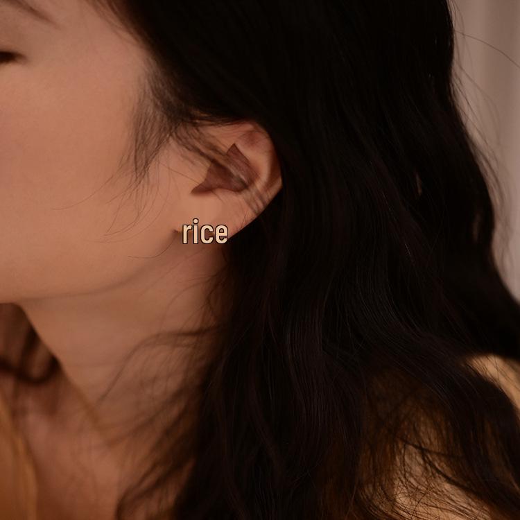 Gold-Plated Sterling Silver Pearl & Zircon Stud Earrings - Elegant, Fashionable, Unique Design for Women