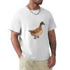 Khaki Campbell Ente T-Shirt Entspannt Lässig Kurzarm T-Shirt